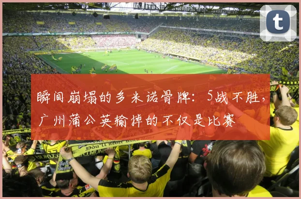 瞬间崩塌的多米诺骨牌：5战不胜，广州蒲公英输掉的不仅是比赛